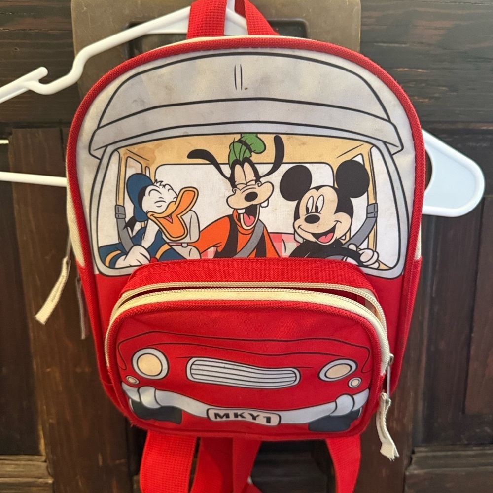 Disney Mickey Mouse Red and White Backpack - Picture 5 of 6
